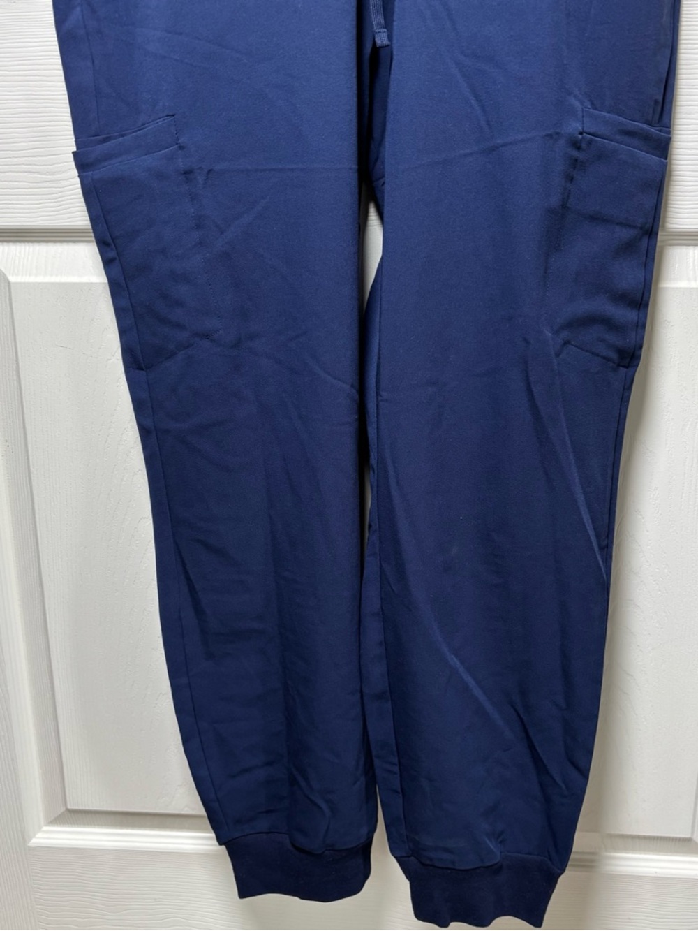 Mandala Jumpsuit Scrubs Womens XL Blue Pockets Woven Equa-Tek Full Zip Jogger - Picture 12 of 15